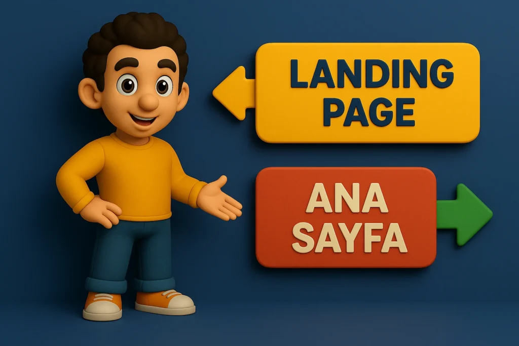 Landing Page ve Ana Sayfa Arasında Yer Alan Farklar